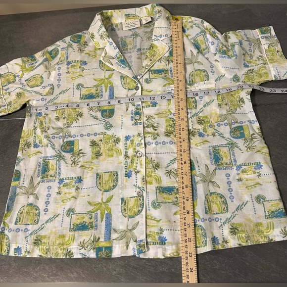NWT Calypso St. Barth Carpe Diem Palm Top And Shorts Pajama Lounge Set - Picture 10 of 12